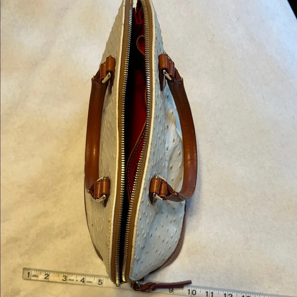 Dooney & Bourke ostrich zip zip satchel - Picture 8 of 10